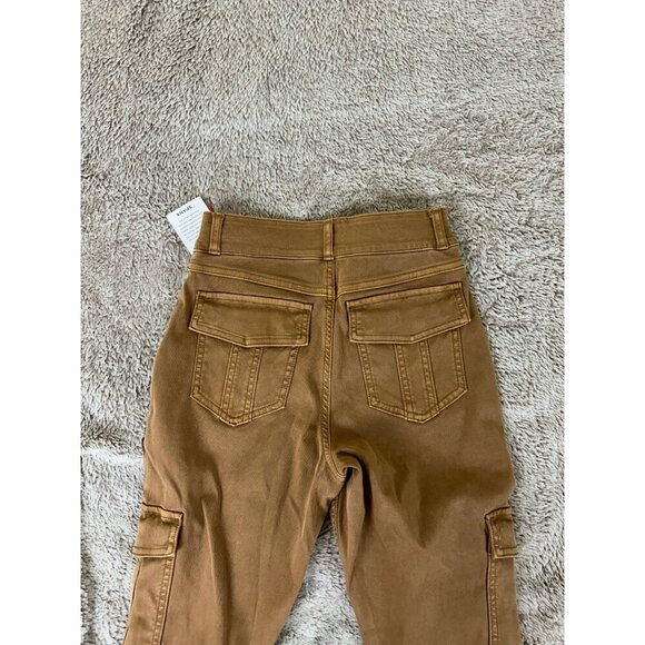 Spanx Stretch Twill Ankle Cargo Pants HONEY GLOW Women's SIZE SP 20311Q - Picture 14 of 16